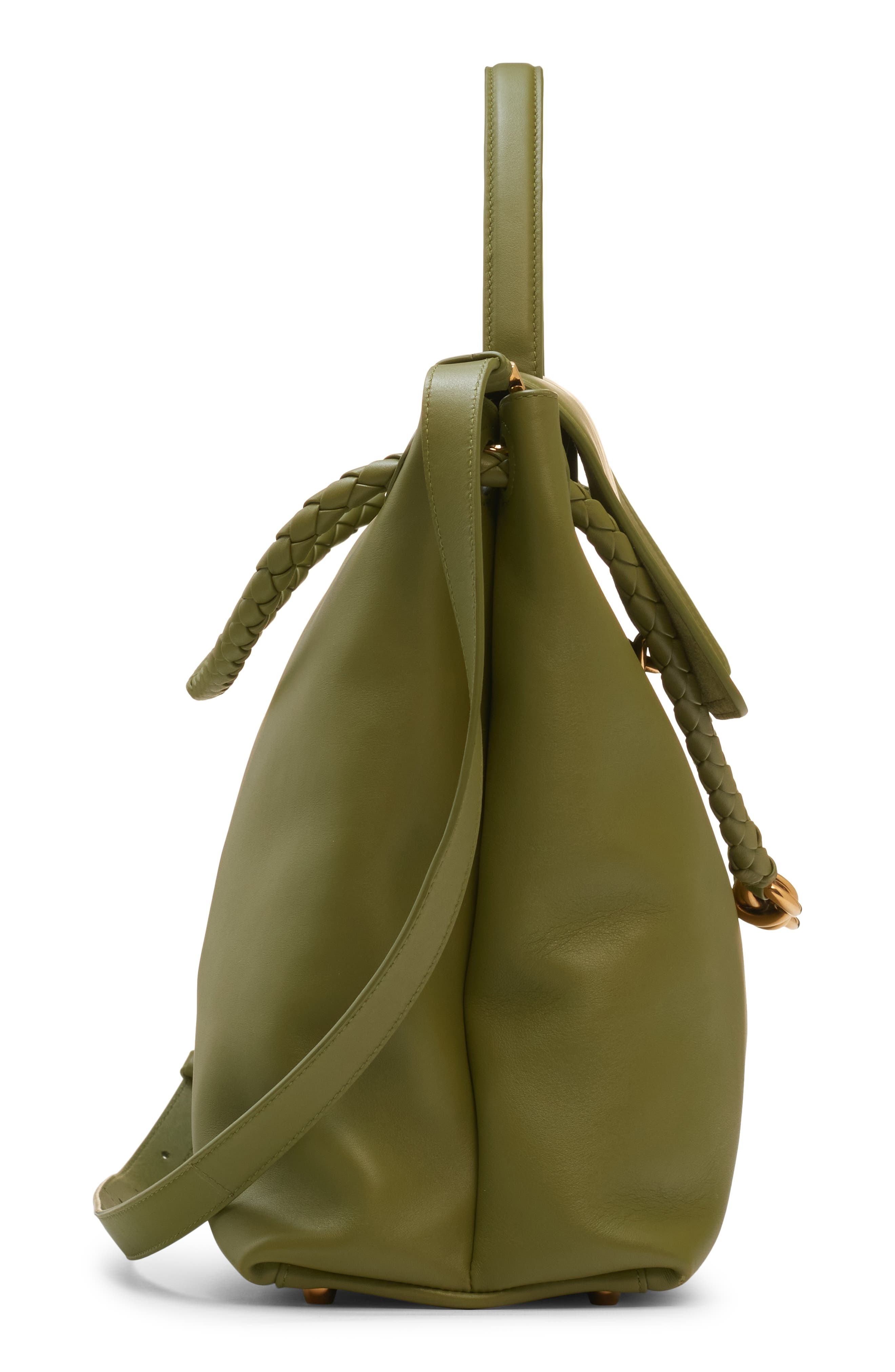 Bottega Veneta Large Ciao Ciao Leather Tote in Matcha-Muse Brass at Nordstrom - 7