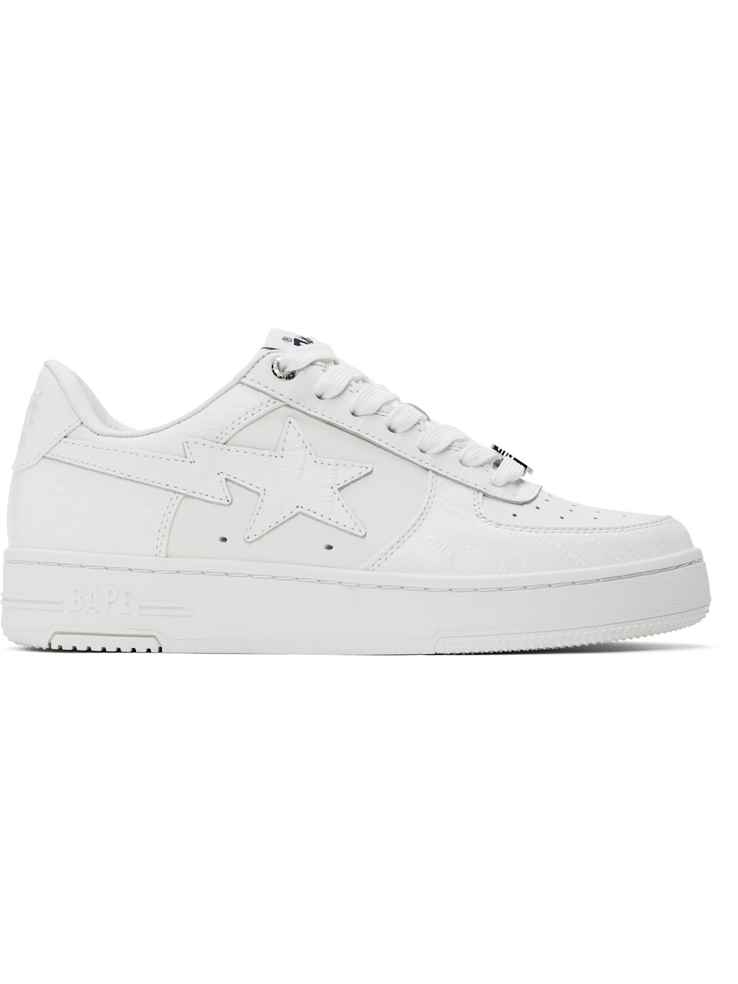 White 'BAPE' STA #3 Sneakers - 1
