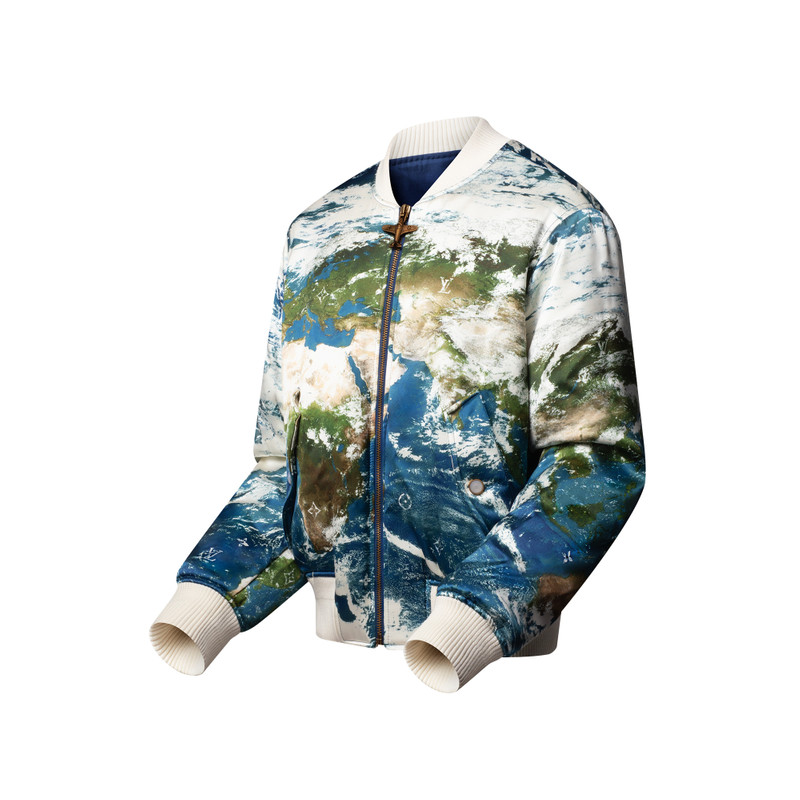 Louis Vuitton Printed Silk-Blend Bomber outlook