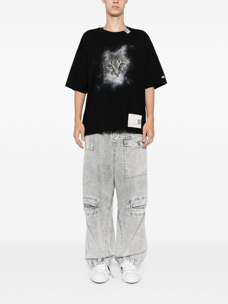 Maison MIHARAYASUHIRO cat printed T-shirt outlook