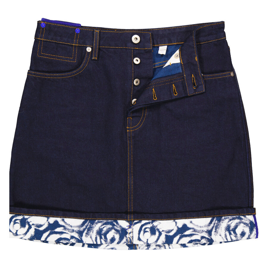Burberry Heavyweight Denim Cotton Mini Skirt - 7