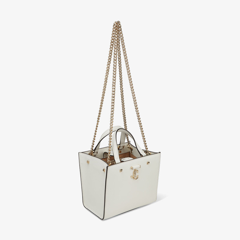 Varenne Tote Bag S
Latte Fine Shiny Calf Leather Tote Bag with Light Gold JC Emblem 6