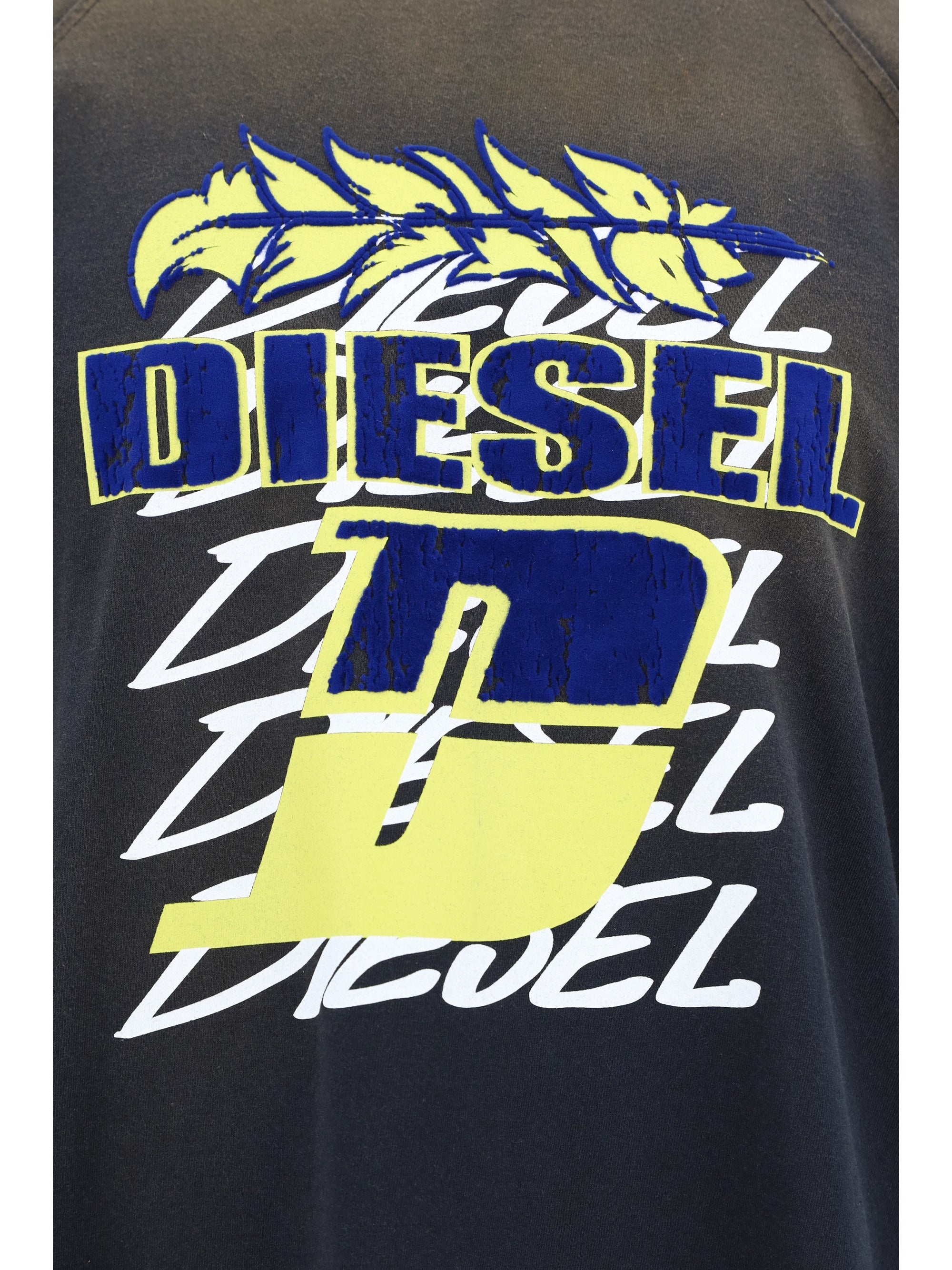 【DIESEL】T-Roxt-Stripe Black T-Roxt-Stripe T-shirt by Diesel on Sale