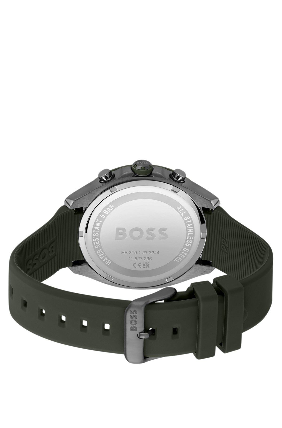 CHRONOGRAPH WATCH WITH BRANDED SILICONE STRAP - 3