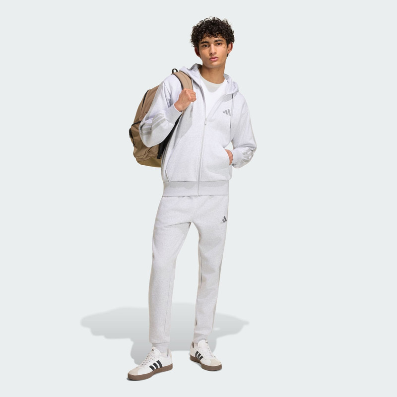 Essentials 3-Stripes Fleece Hoodie 4