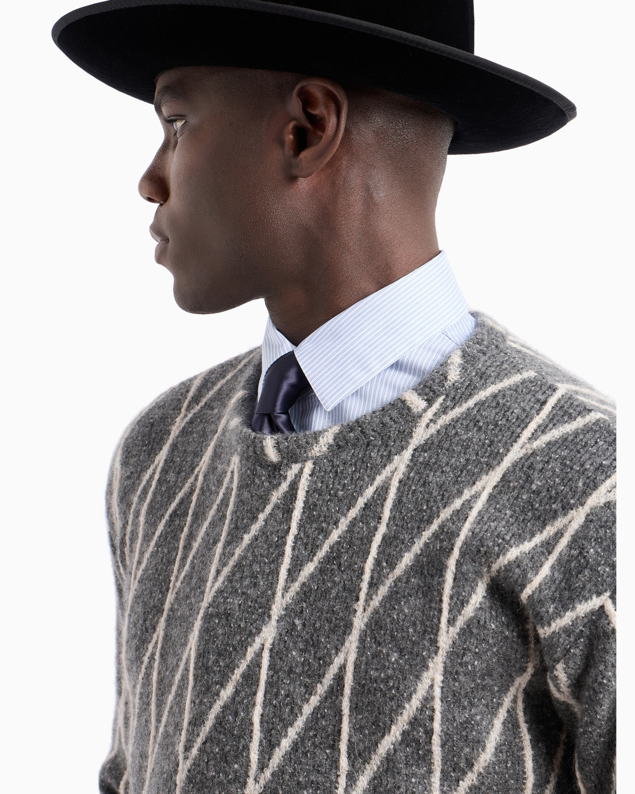 Cashmere-blend jacquard crew-neck jumper - 5