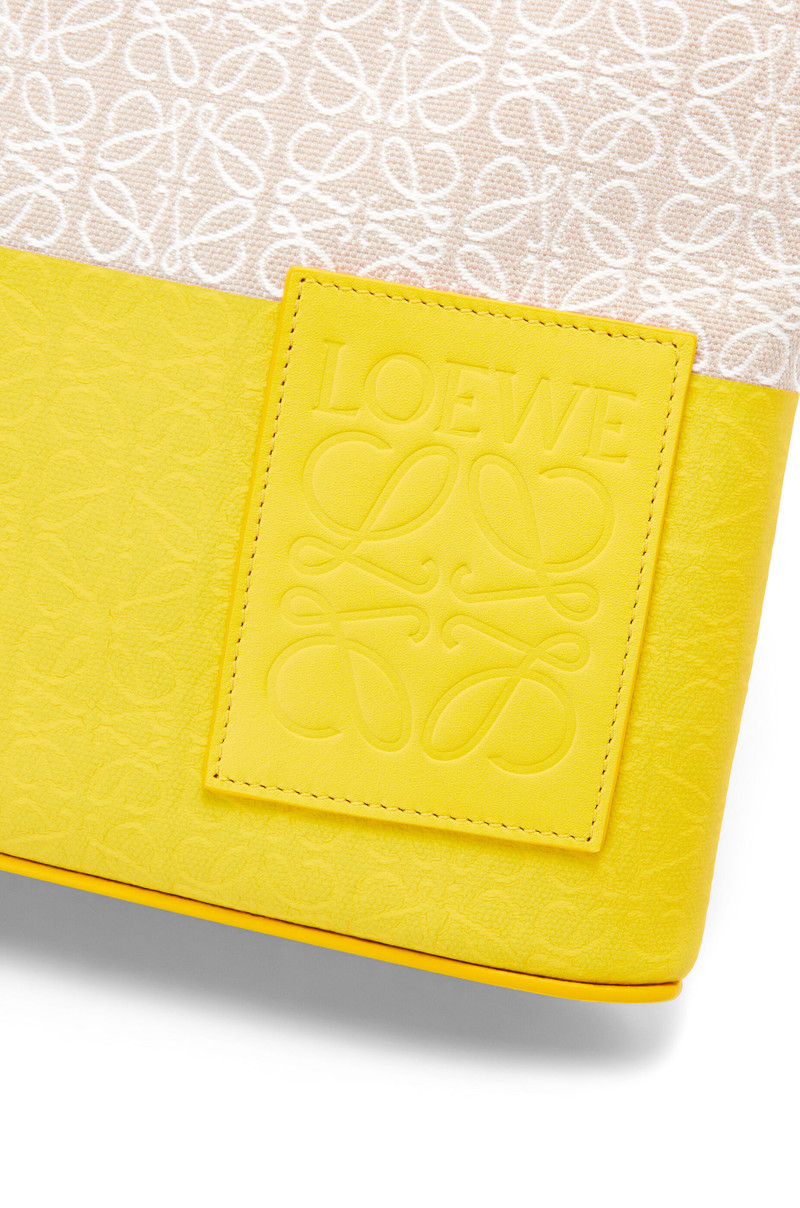 Oblong pouch in jacquard and calfskin 6