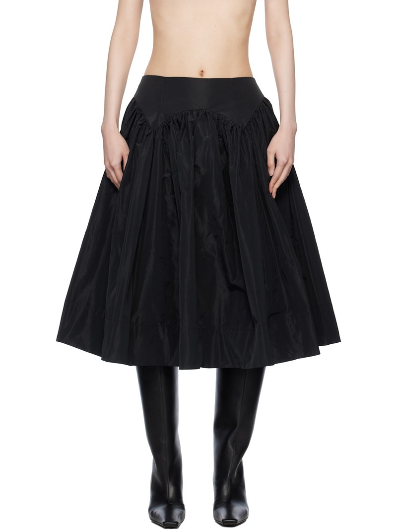 Black Murano Midi Skirt 1