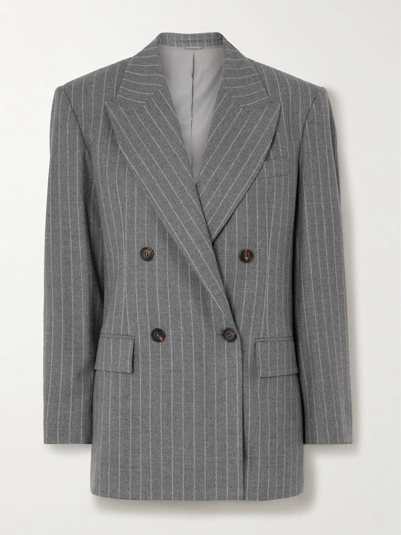 Striped wool blazer - 1