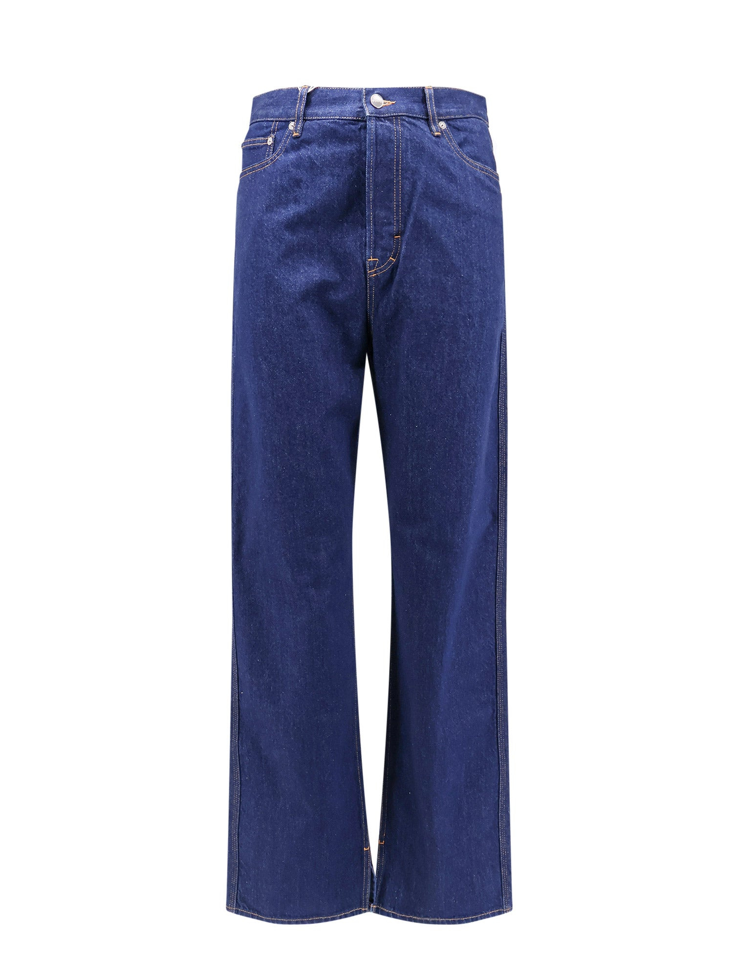 Cotton Jeans With Back Floral Print - 1