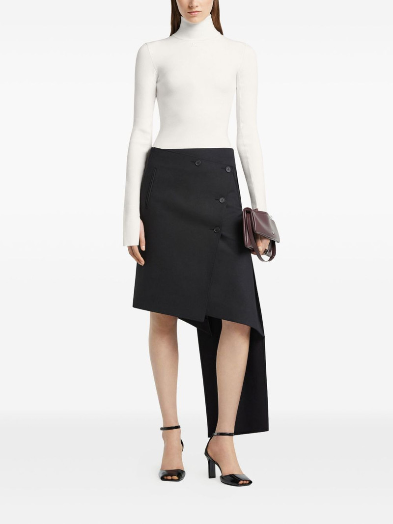 courrèges mock-neck sweater outlook