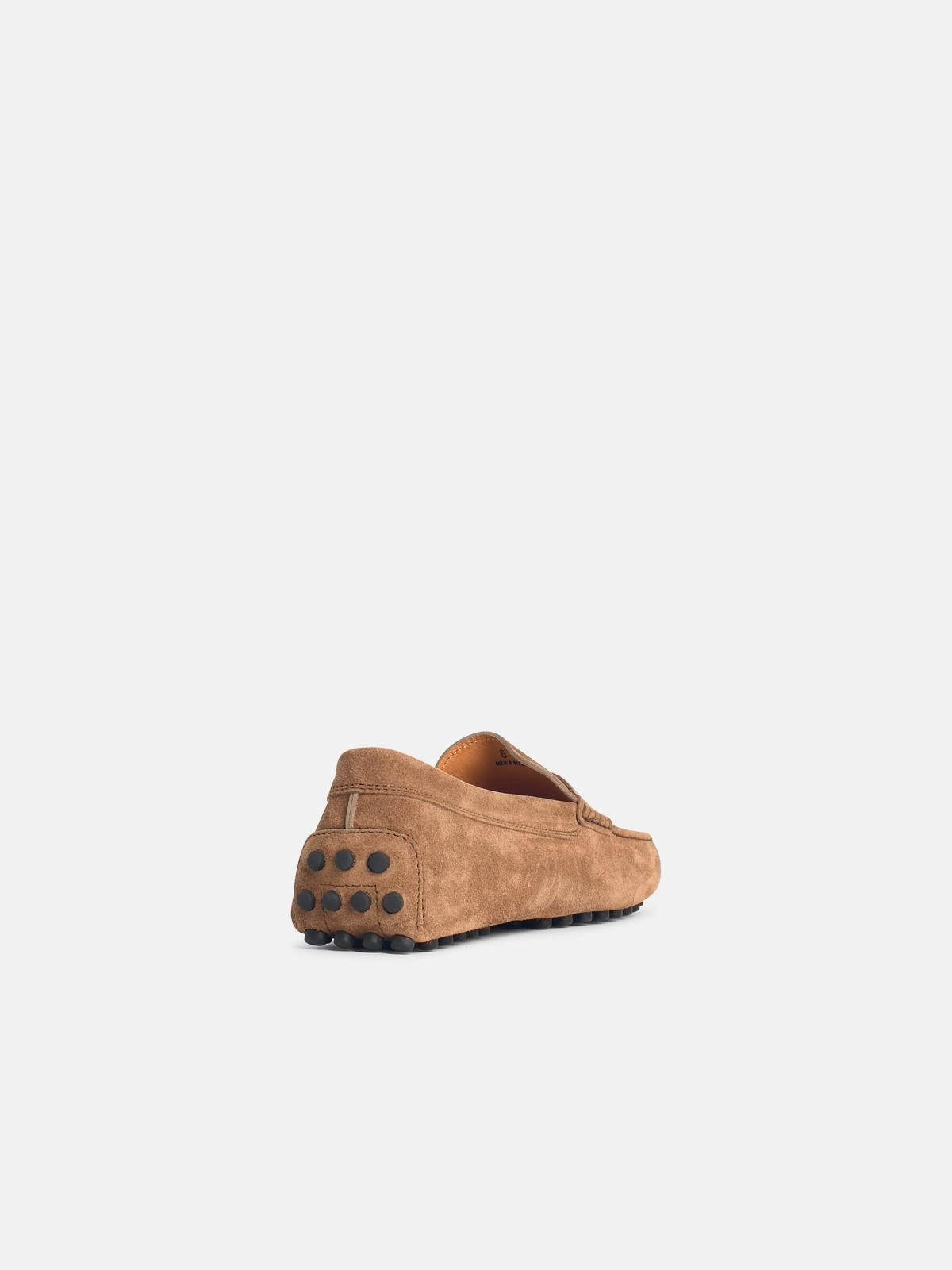 BROWN SUEDE LOAFERS - 3