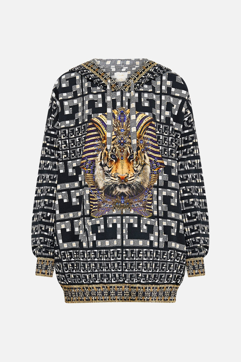 SILK HEM BAND BOYFRIEND HOODIE 1