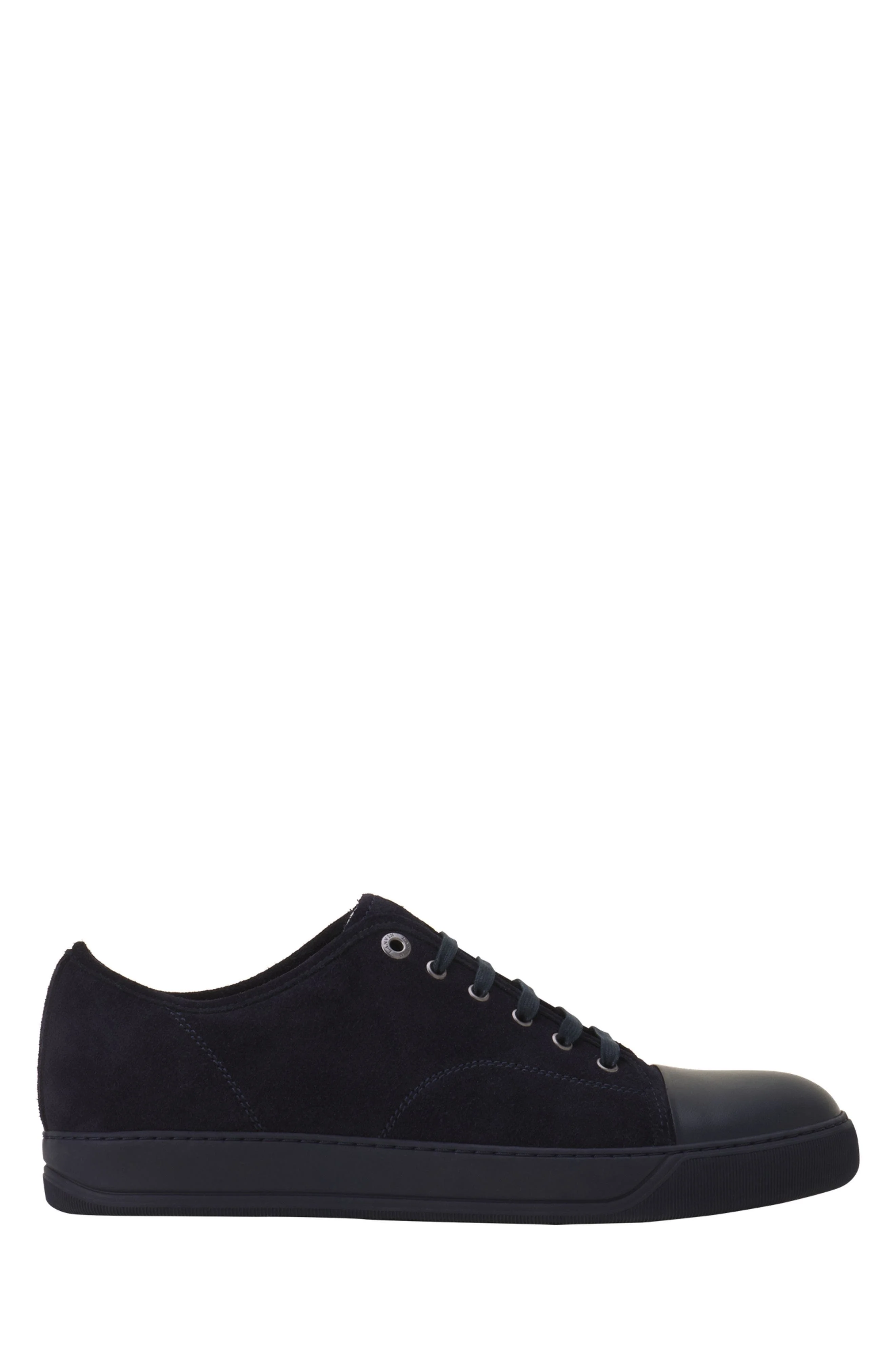 Lanvin Dbb1 Leather And Suede Sneakers in Black Navy at Nordstrom - 1