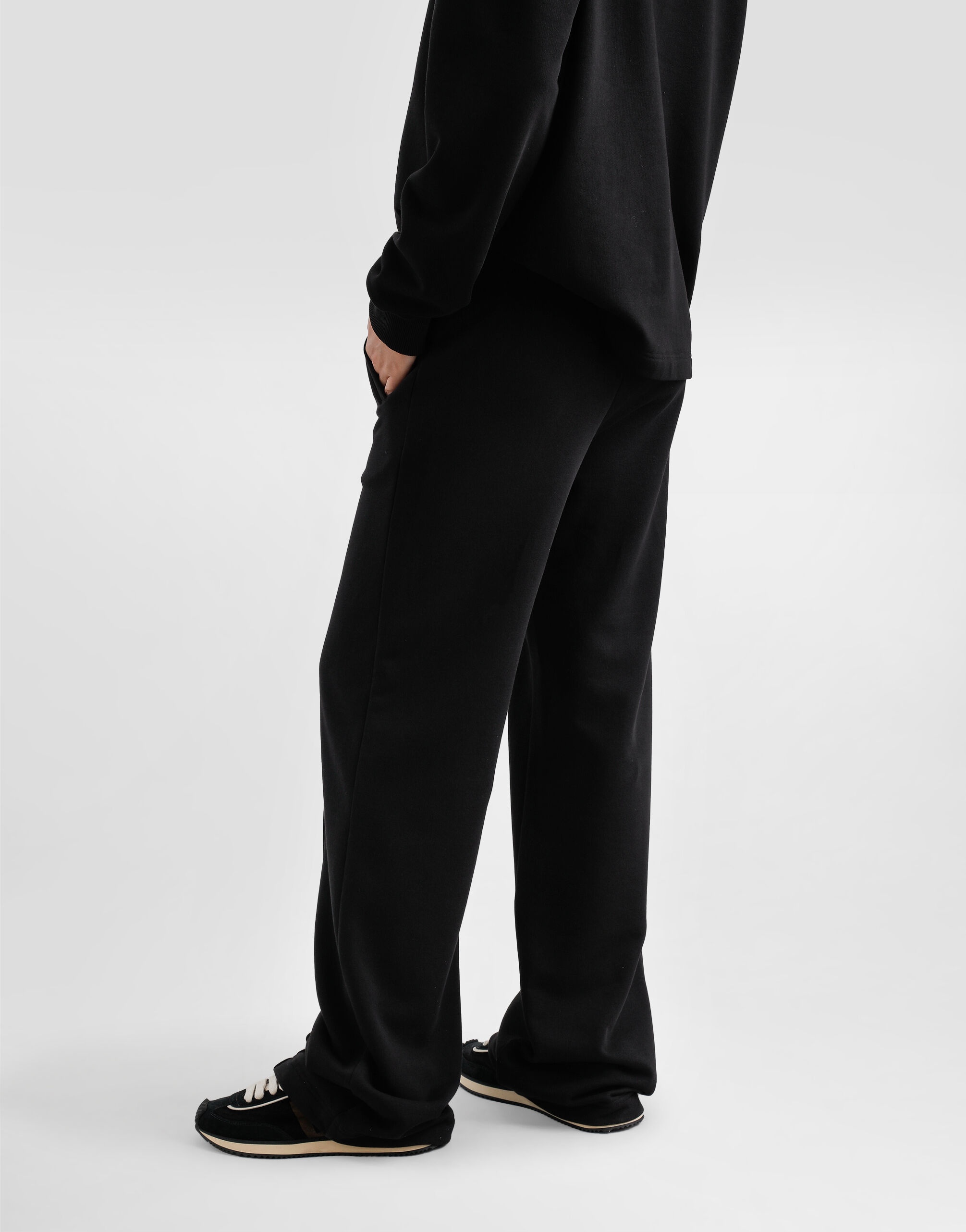 Flared jersey jogging pants with DG logo embroidery - 6