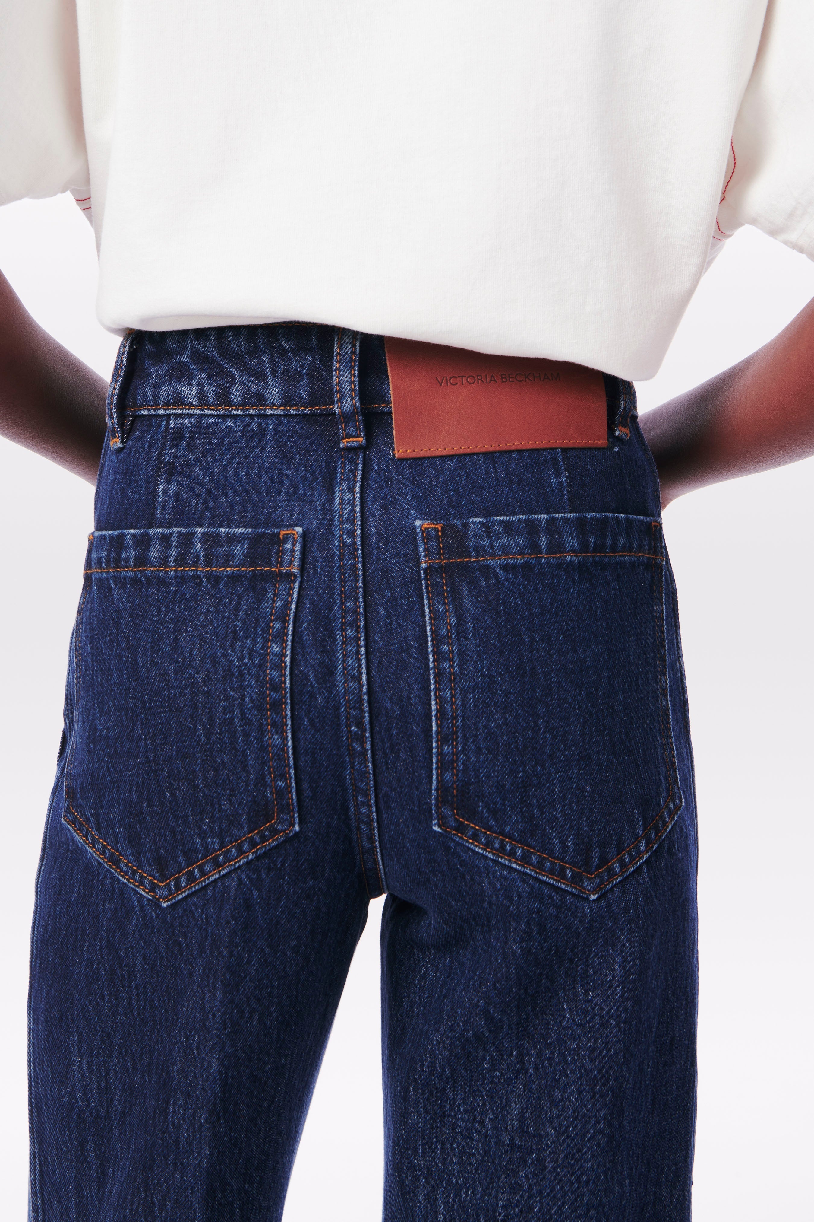 Alina High-Rise Jean in Marble Wash - 6