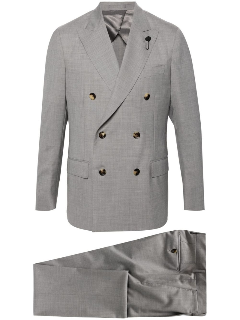 double-breasted wool suit 1