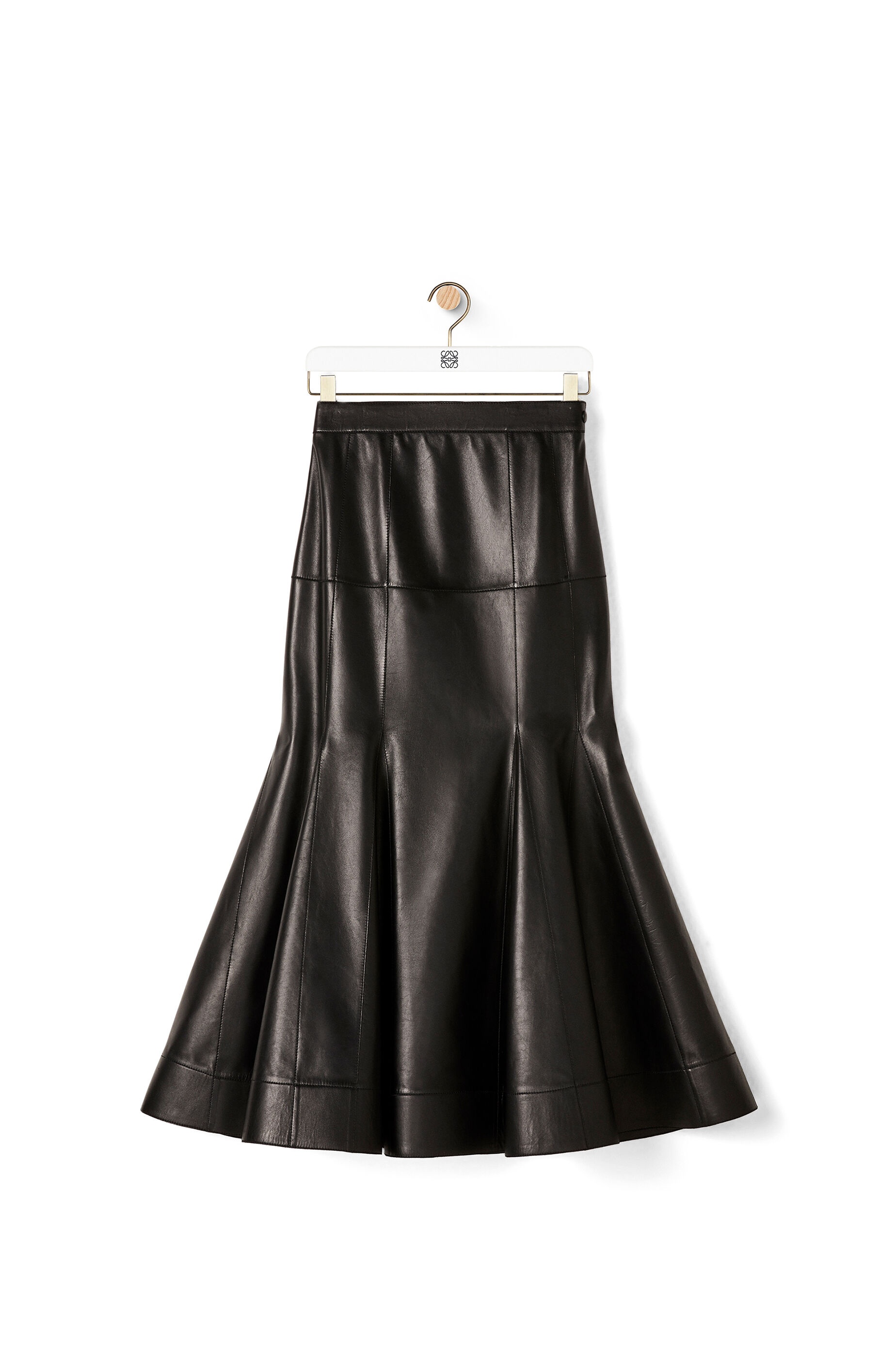 Godet skirt in nappa - 1