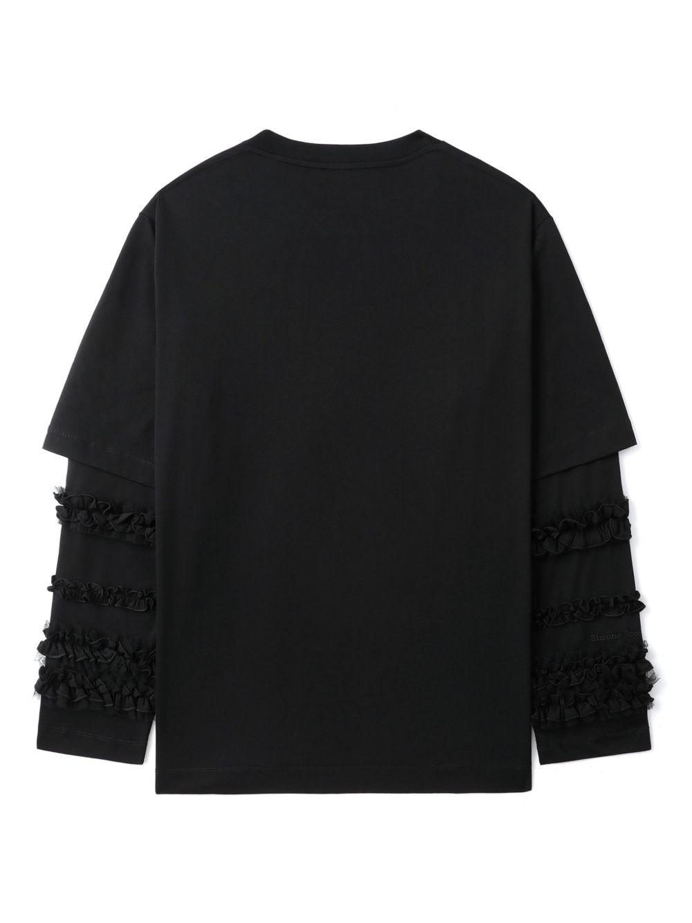 ruffle-detailing T-shirt - 6