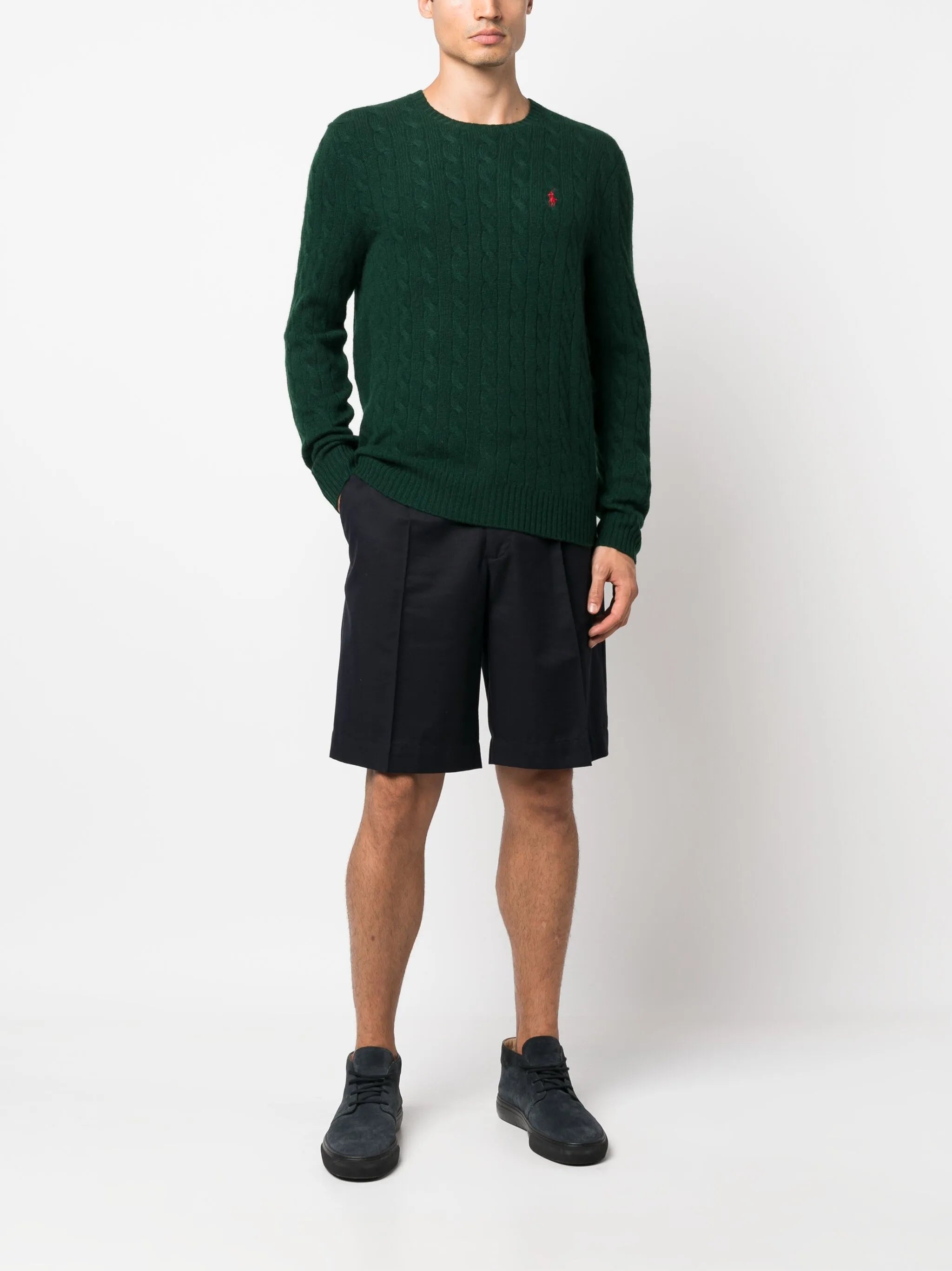 Polo Pony-motif Cable-knit Jumper - 5