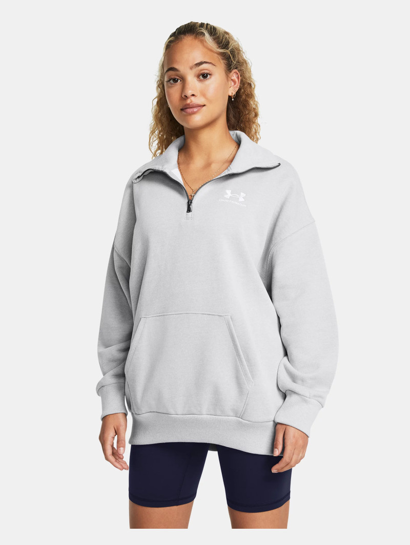 Under Armour Women's UA Rival Heavyweight Terry Oversized ¼ Zip outlook