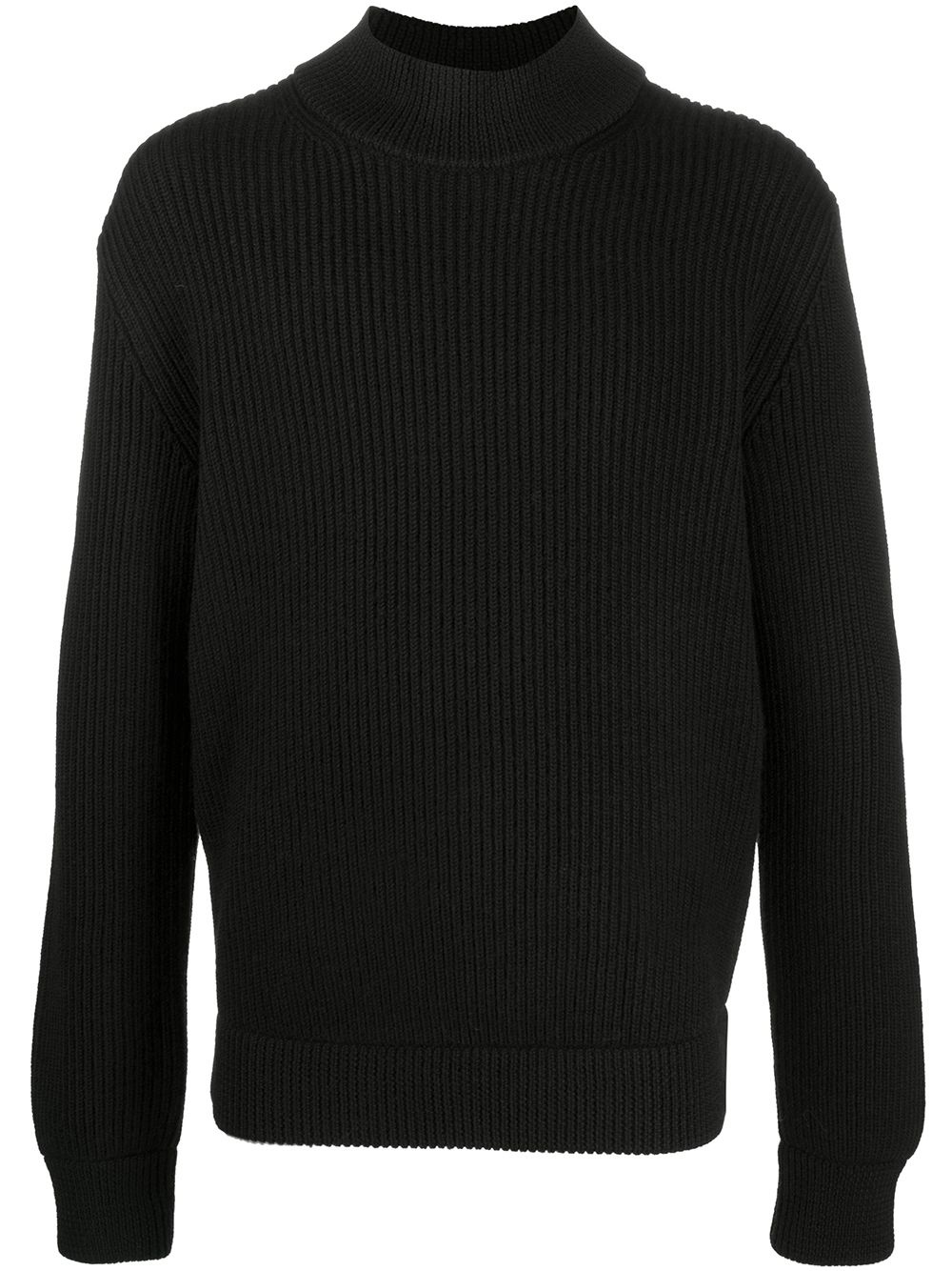 chunky-knit crew neck jumper  - 1