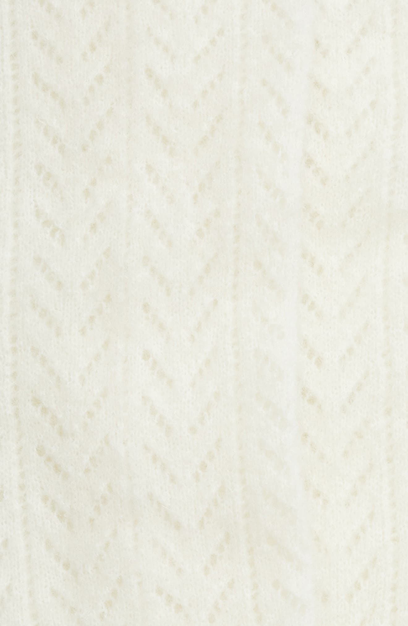Valentino Garavani Herringbone Pointelle Crew Socks in Latte at Nordstrom - 2