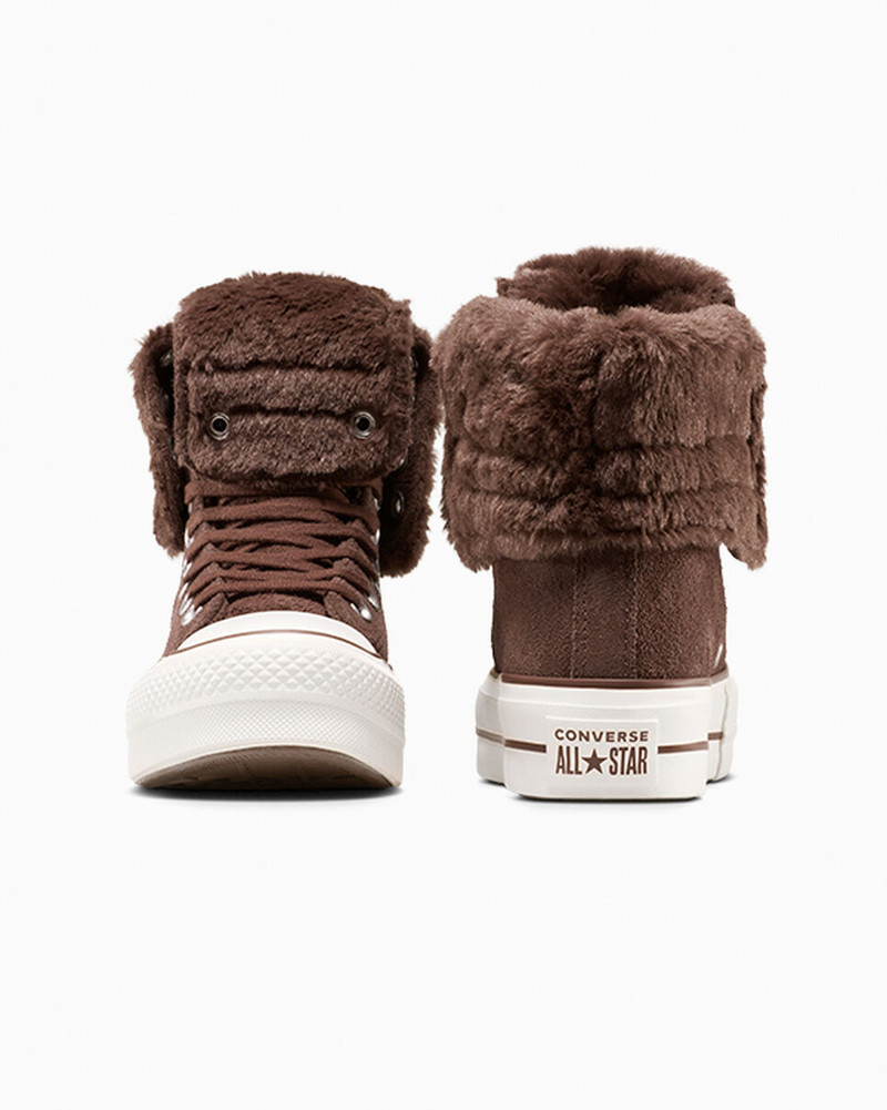 Chuck Taylor All Star Fold-Over Lift Platform XHi Faux Fur 8