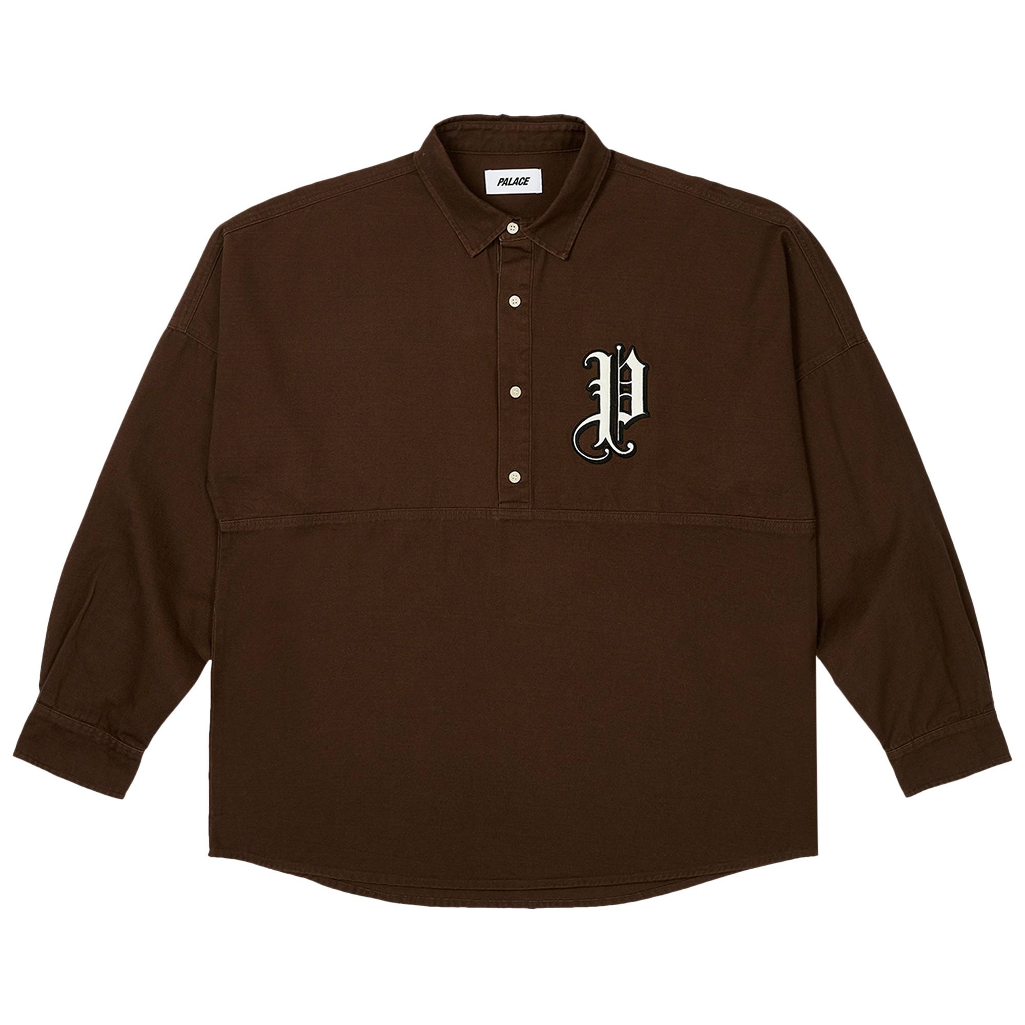 Palace Old English Shirt 'Nice Brown' - 1