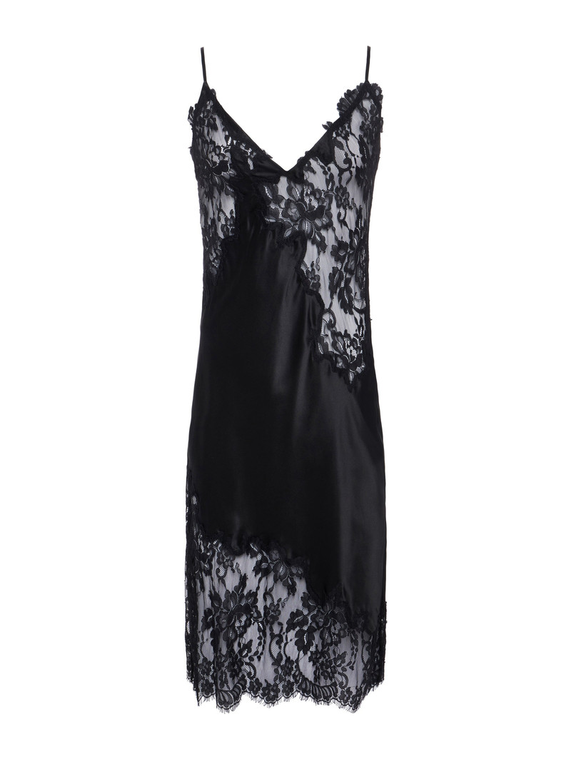 knee length dresses for ladies L'agence Fenna Silk Lace Dress