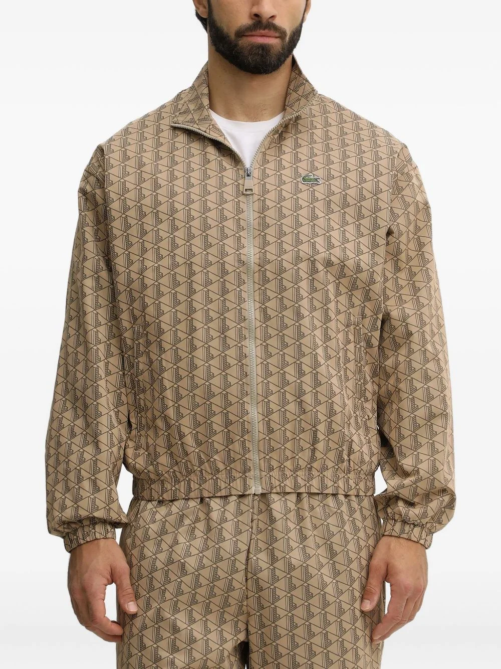 Monogram zip jacket - 1