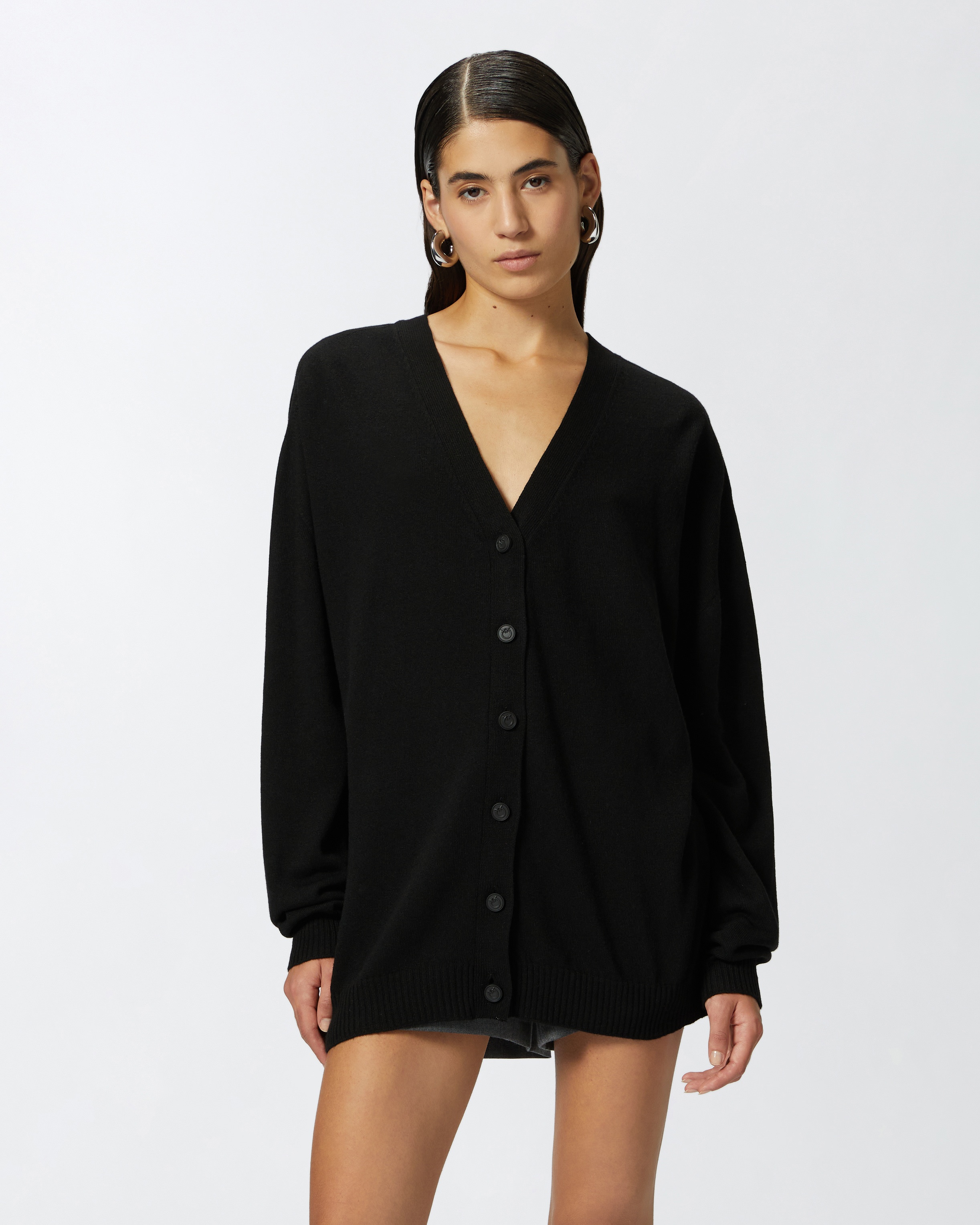 WOOL AND CASHMERE DOUBLE BUTTONED CARDIGAN - 2