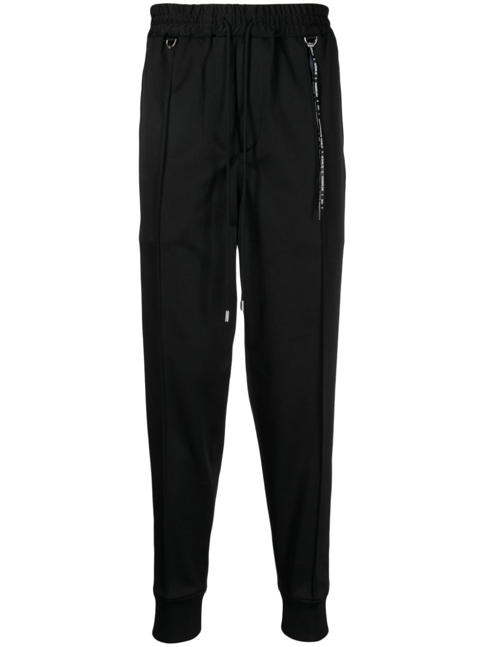 logo-print drawstring track pants - 1