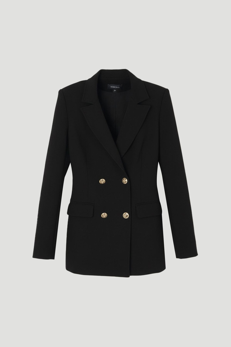 Tall Compact Stretch Essential Tailored Double Breasted Blazer 4