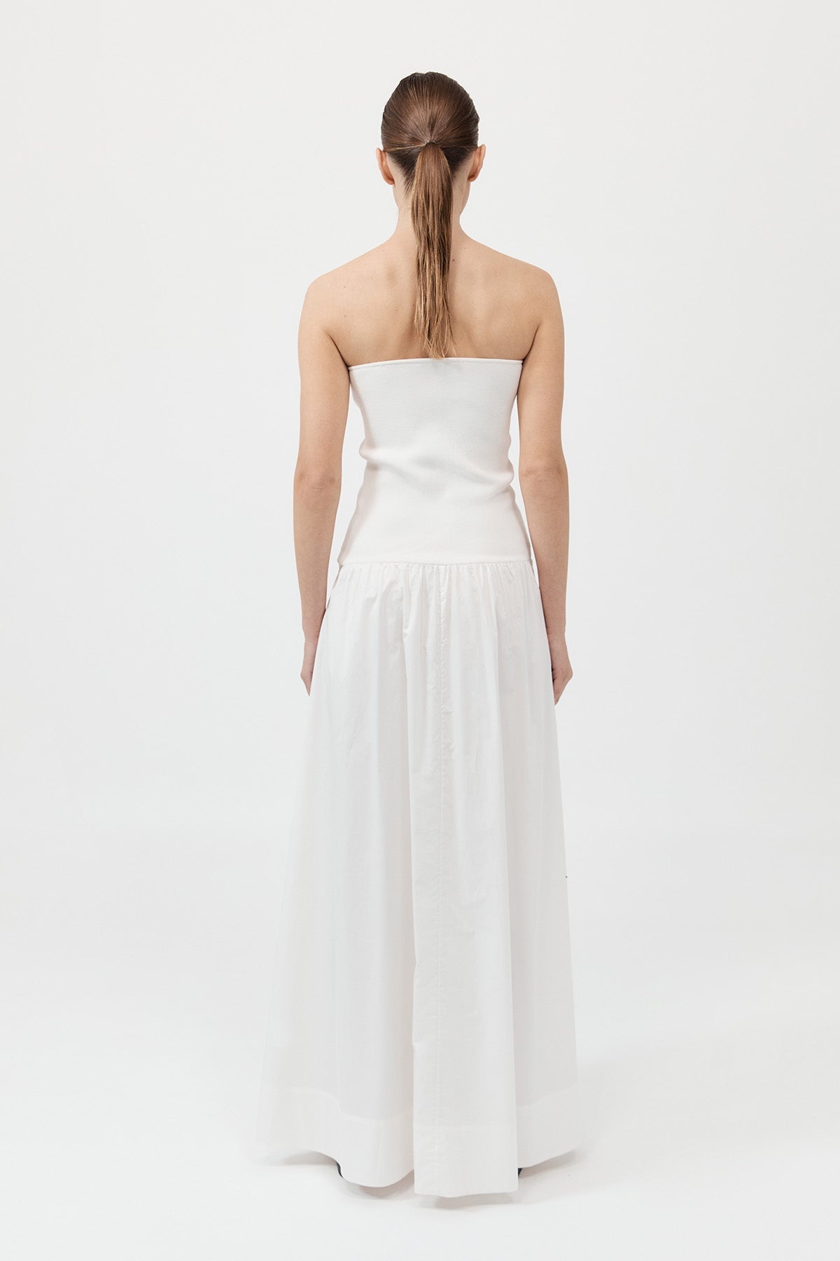 Strapless Dress - White - 5