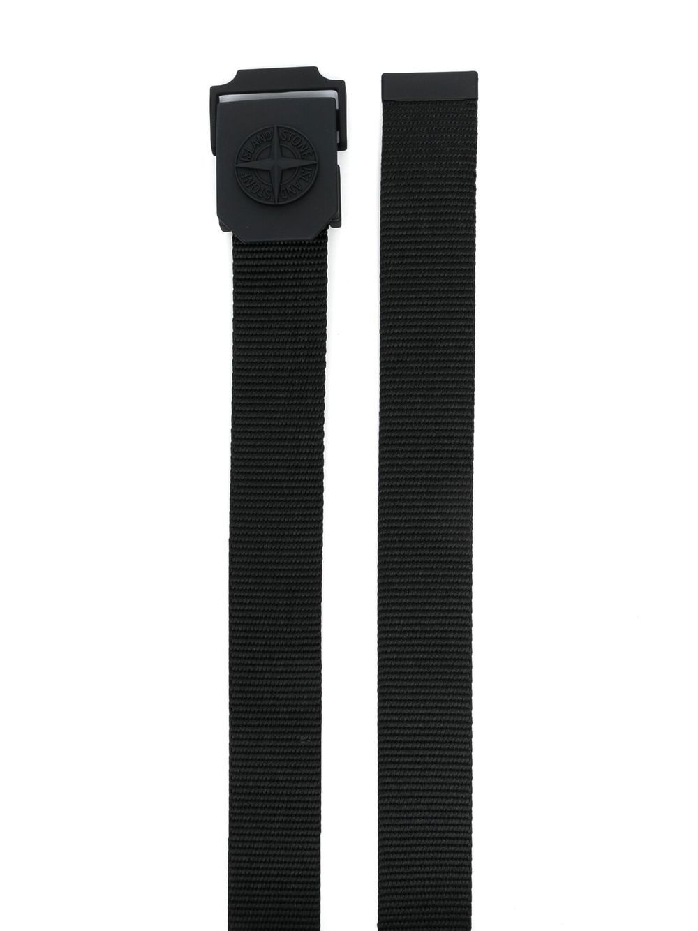 logo-buckle belt - 2