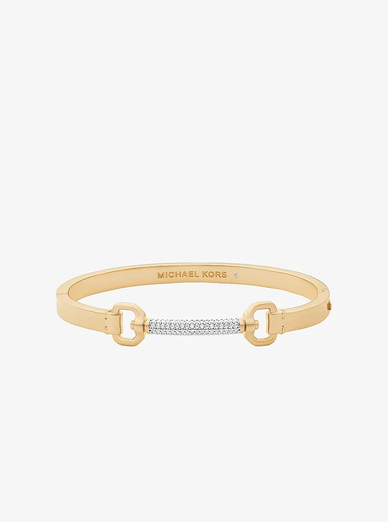 Pavé Horsebit Bangle - 1
