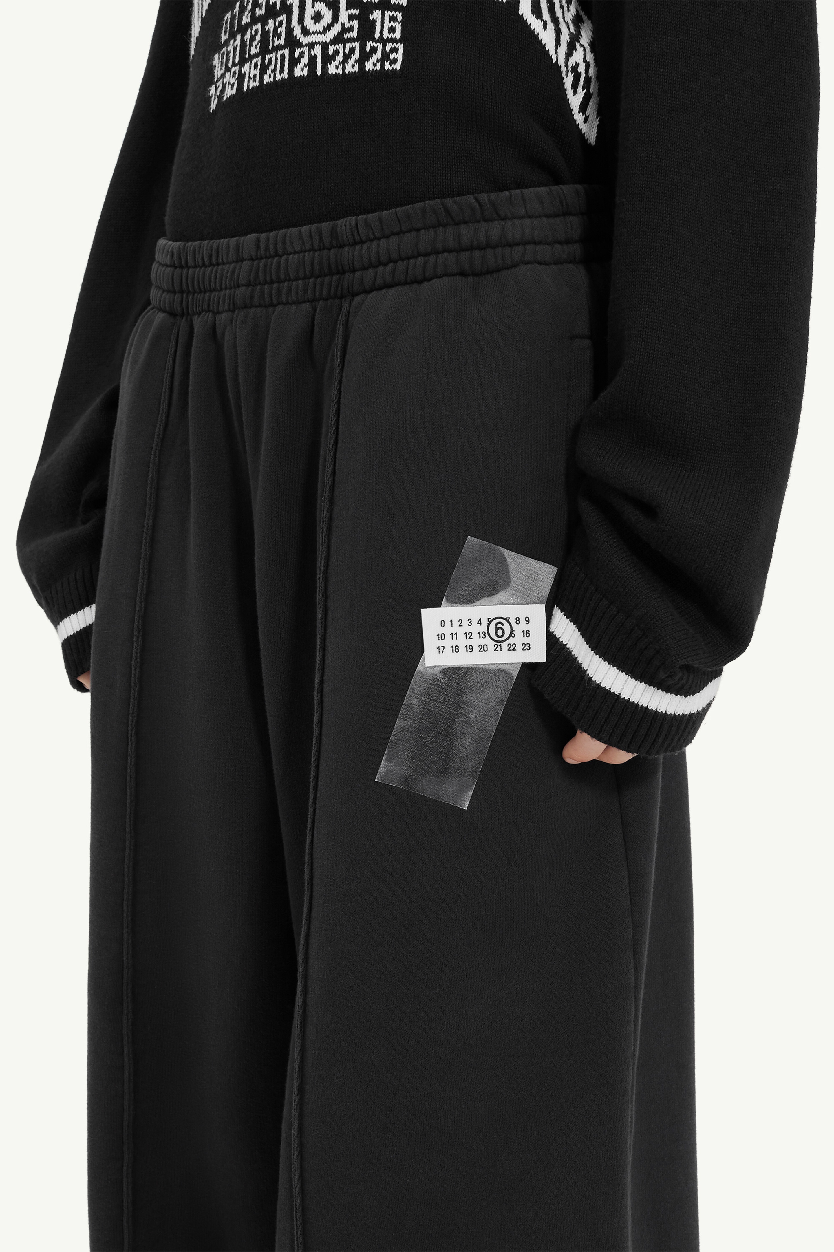 Wide leg sweat trousers - 5