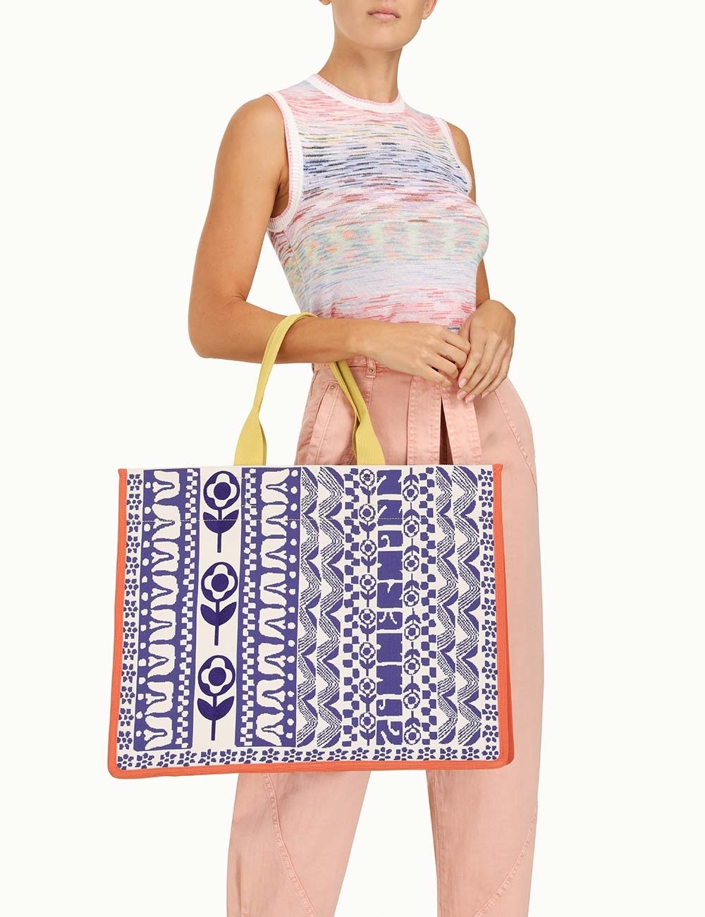 JACQUARD TOTE - 3