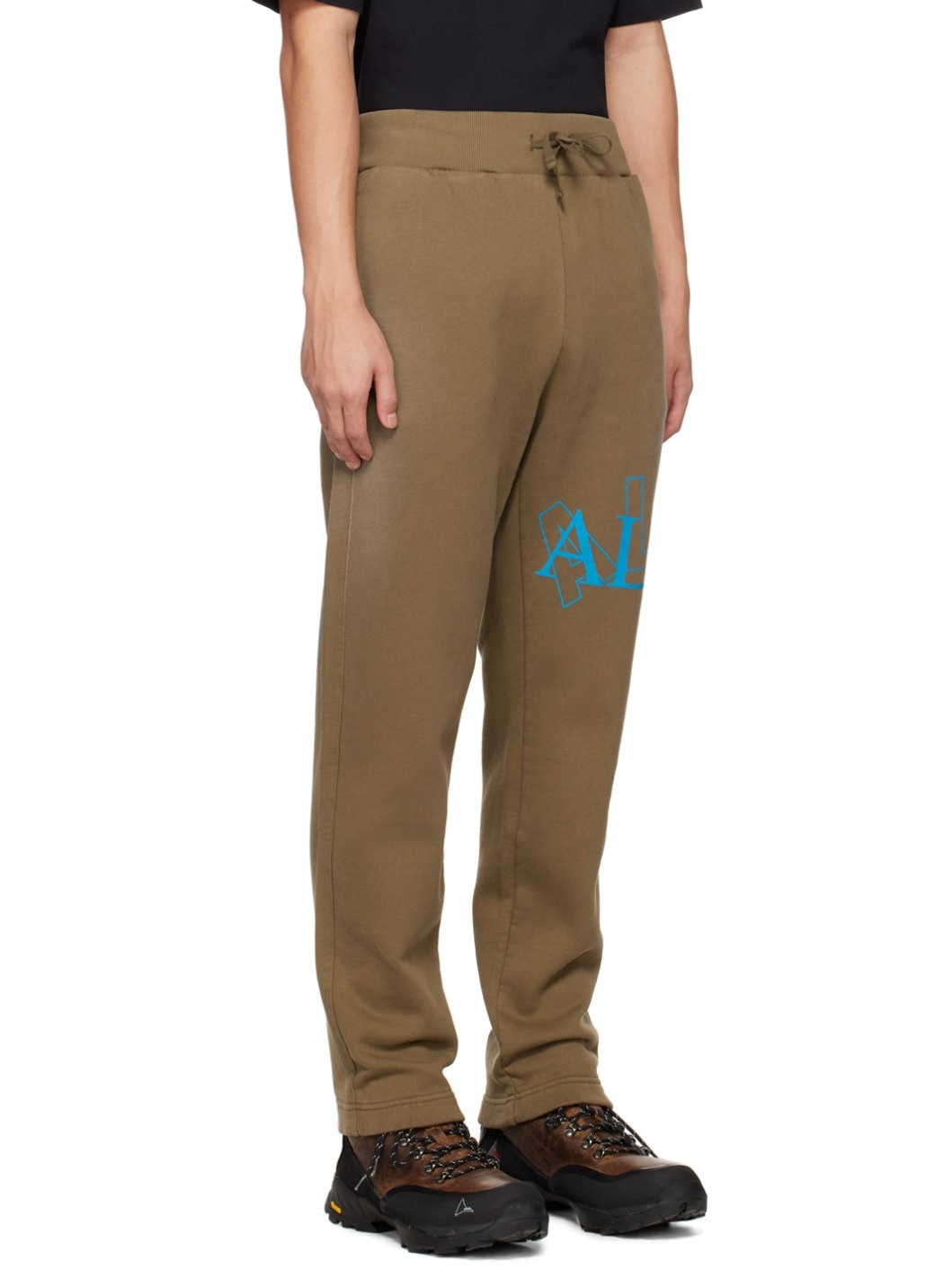 Khaki Printed Lounge Pants - 2