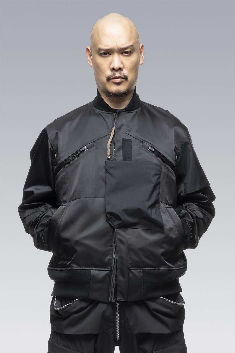 SAC-J2762 sacai / ACRONYM Bomber Jacket Black - 8