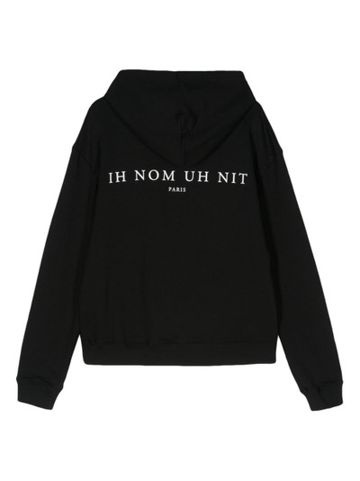 ih nom uh nit logo-print cotton hoodie outlook