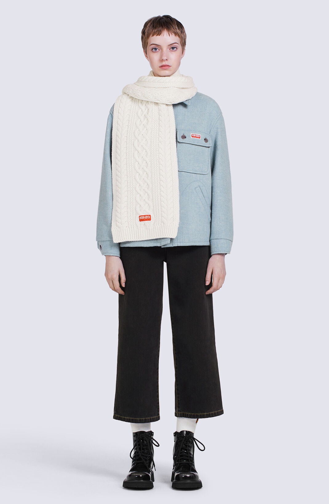 KENZO Paris wool scarf - 2