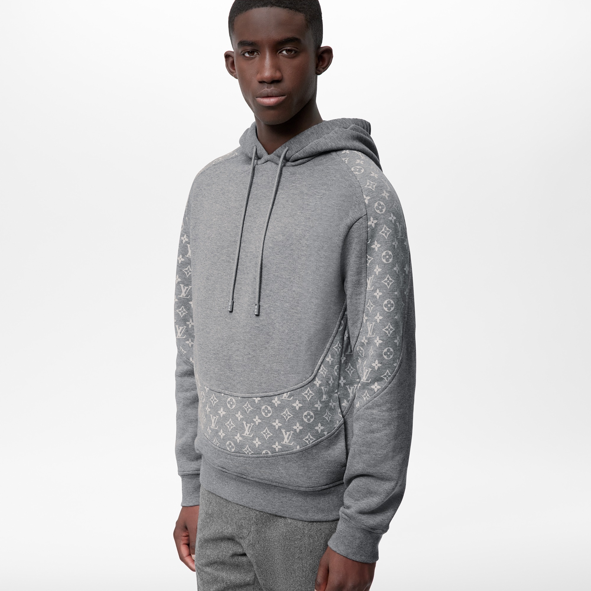 Monogram Circle Cut Hoodie - 5
