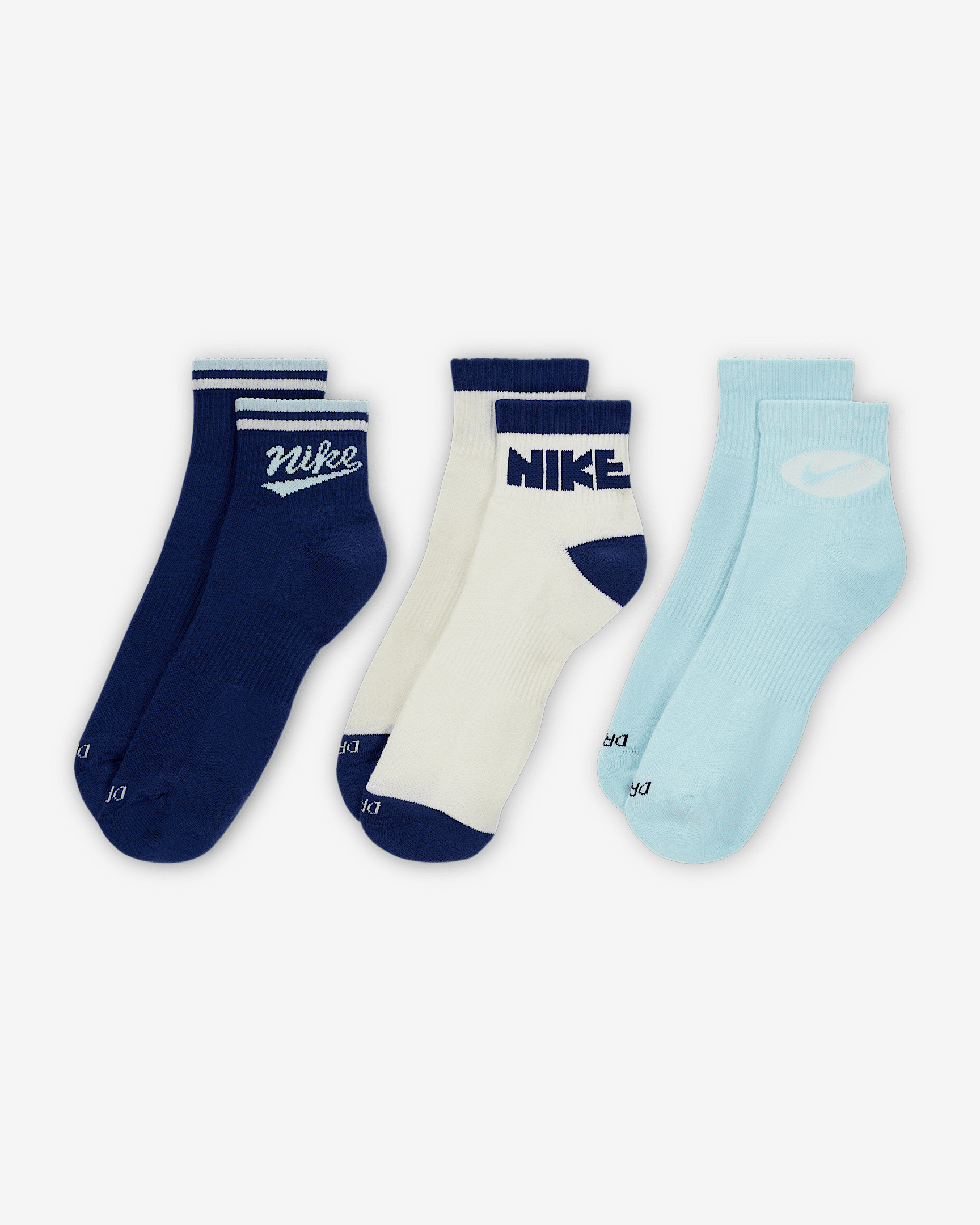 Nike Everyday Plus Ankle Socks (3 Pairs) - 2