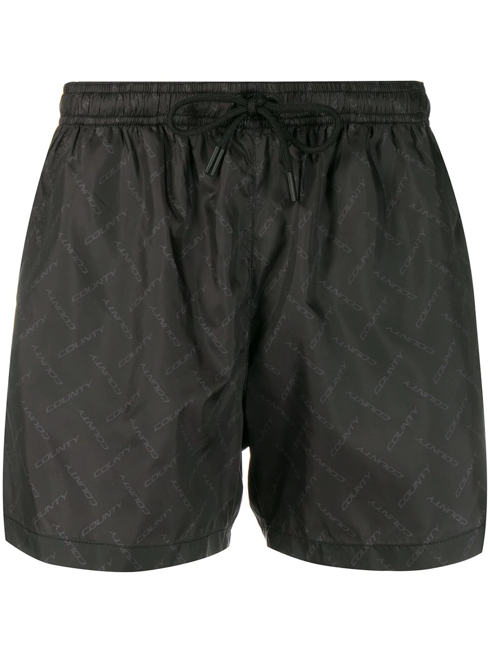 drawstring track shorts - 1