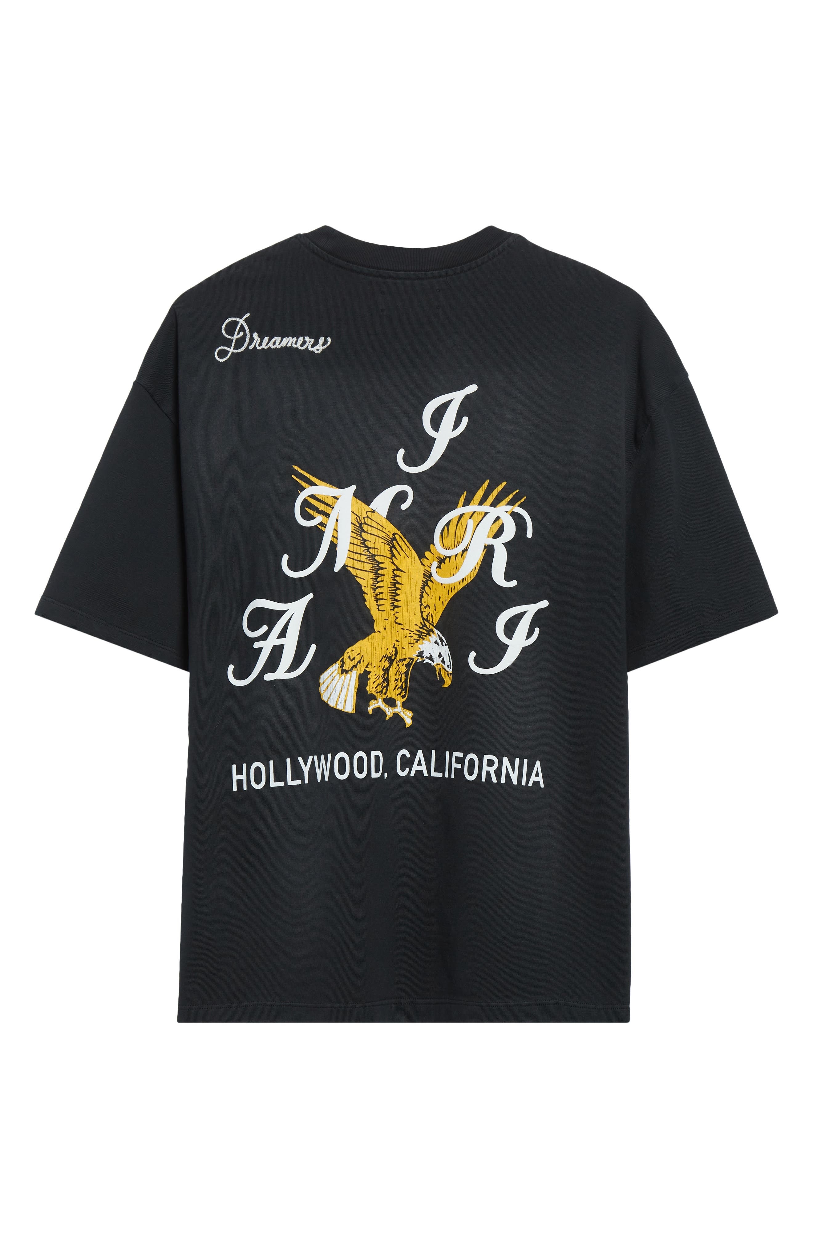 AMIRI Eagle Crystal Embellished Oversize Graphic T-Shirt in Black at Nordstrom - 7