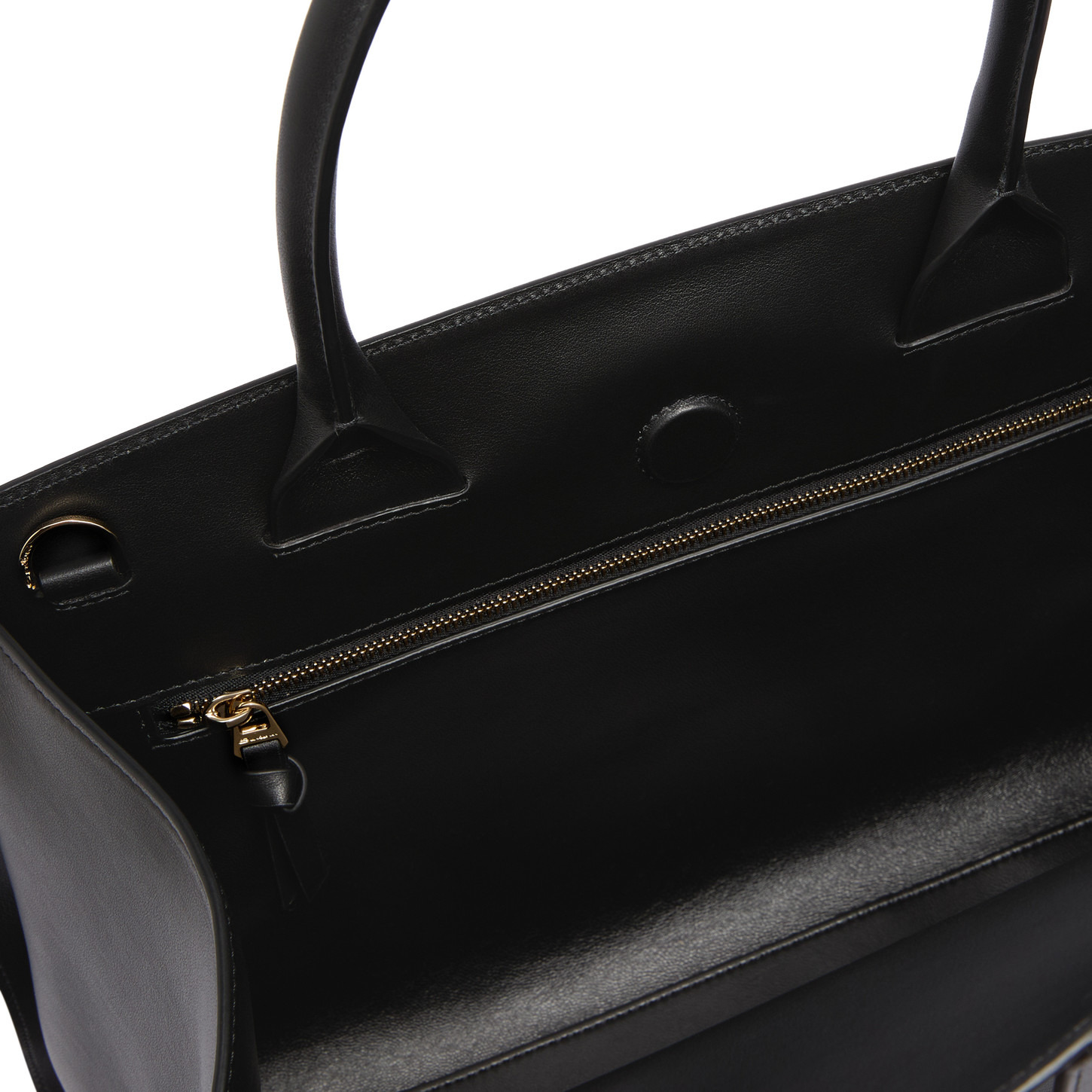 Black leather handbag - 6