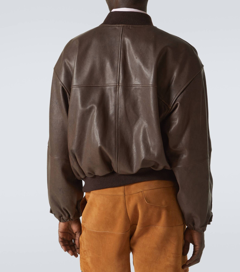 Leather blouson 4