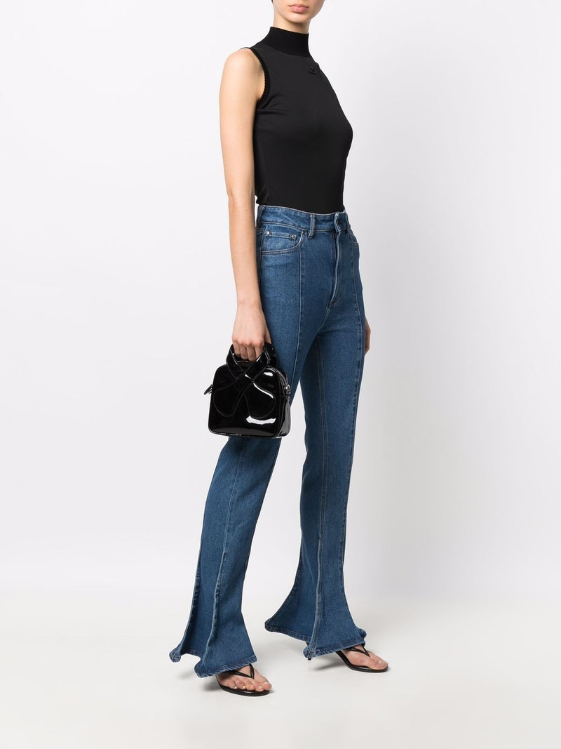 courrèges Loop leather tote bag outlook